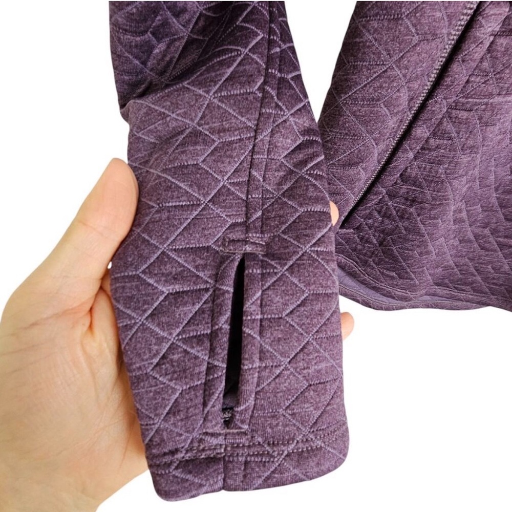 Marmot Sweatshirt Annie Pullover Sweatshirt Women XL Purple Quilted Sweatshirt - Picture 4 of 6